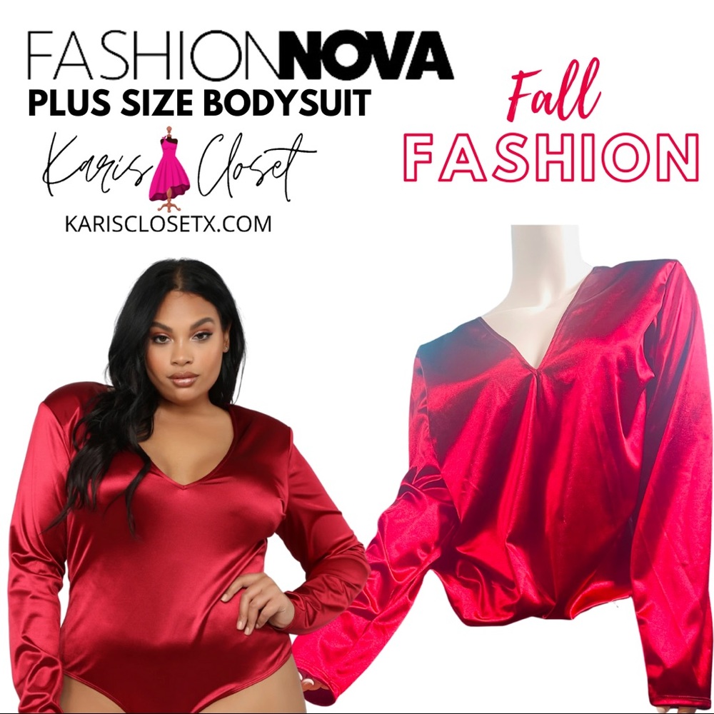 ✅ 🌟NWT🌟Always Sleek Snap Plus Bodysuit Burgundy